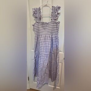 Hill House Home Purple Gingham Ellie Dress